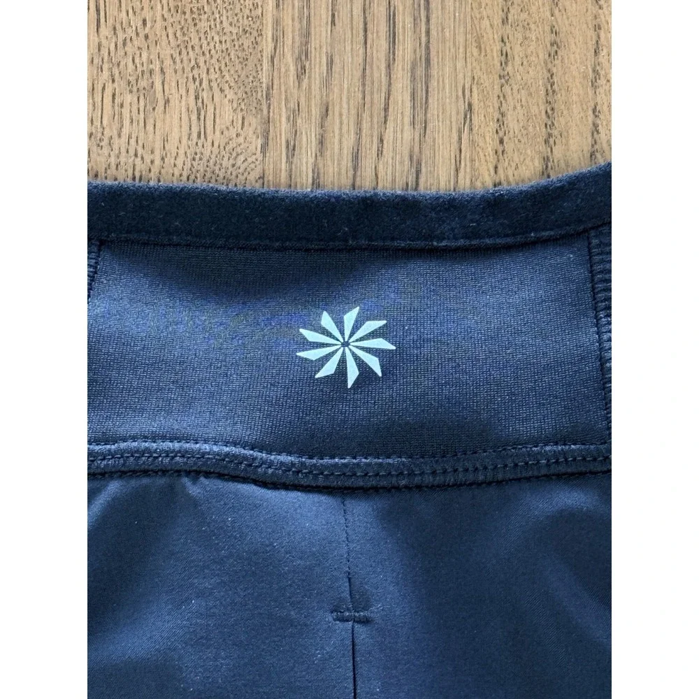 Athleta Womens Large Black 1/2 Zip Pullover Athletic Top Thumbholes Running - Picture 9 of 11